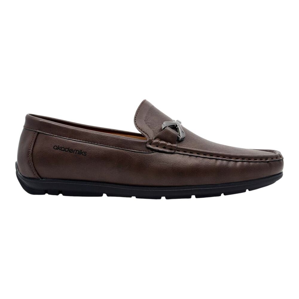 Akademiks Men's Ogden Slip On Comfort Loafers Brown Size 10 - Picture 2 of 5